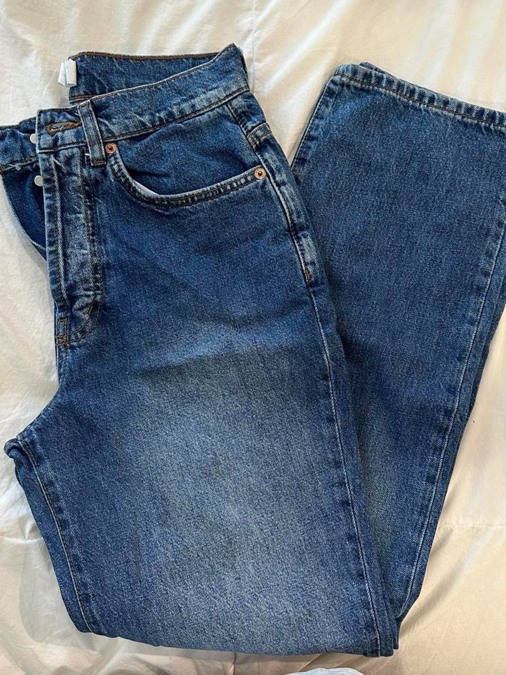 Topshop Classic Blue High-Rise Women's Jeans